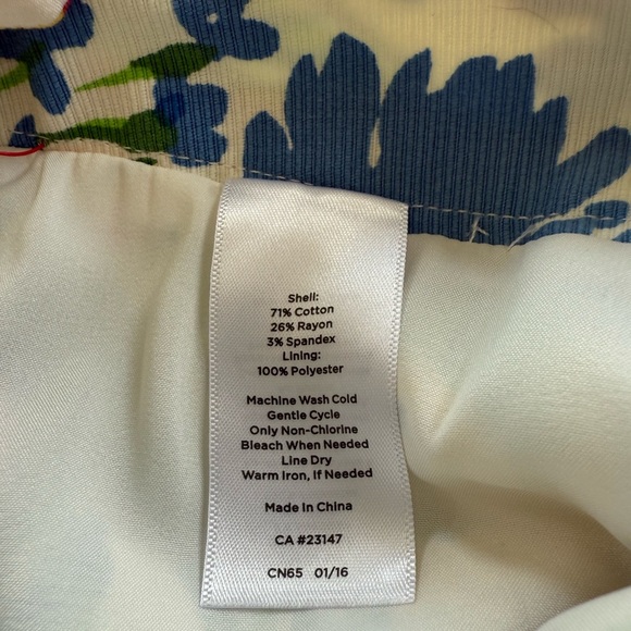 TALBOTS ladies lined size 12 floral pant NWT brand new never worn - Picture 8 of 8